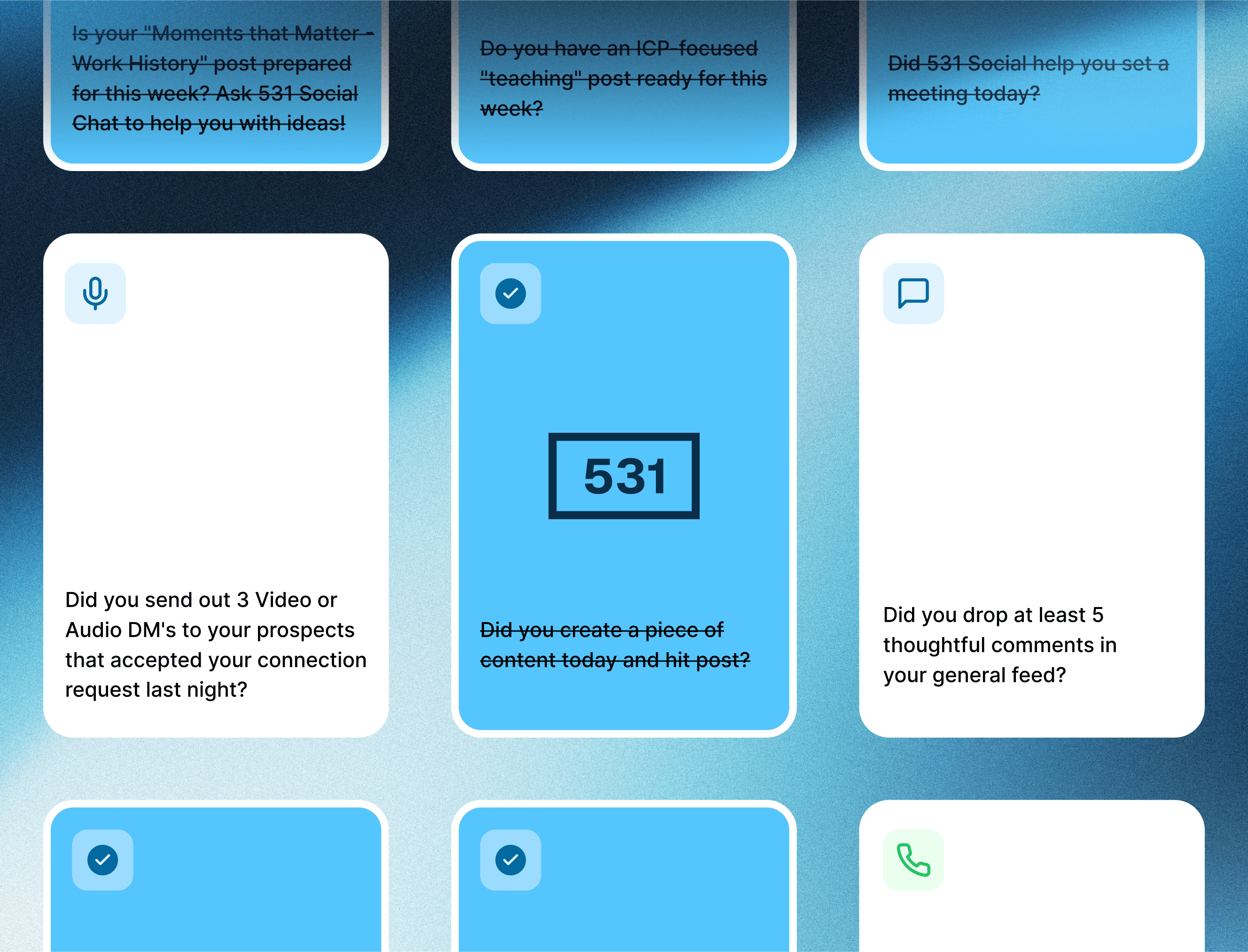 531 Social Cards